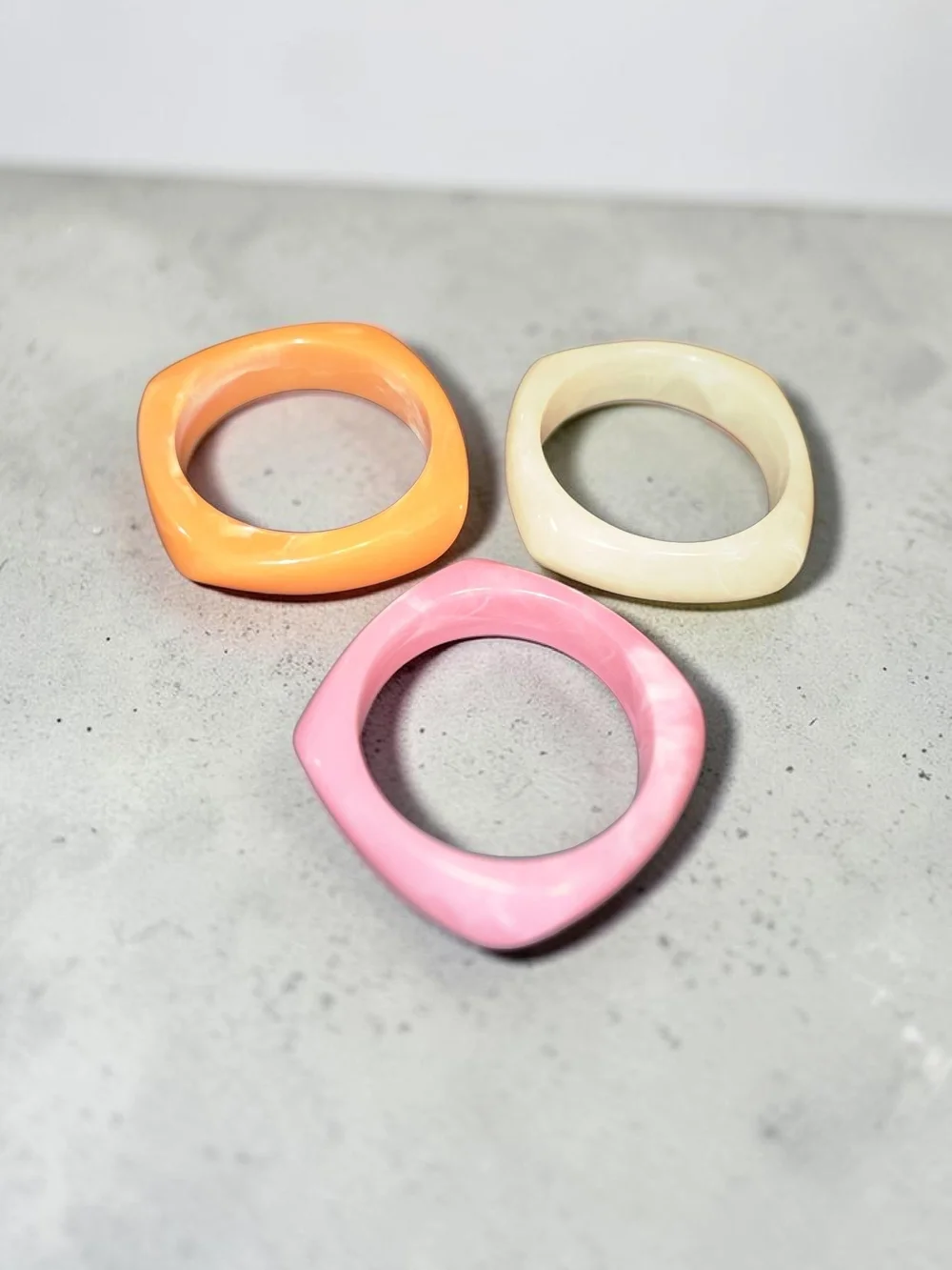 PiperK Color Pop Bangle Set — Pink, Green, Coral, Or Blue, Pick One, NWT - Picture 3 of 13
